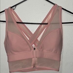 [Gottex] Luxury Baby Pink Mesh Sports Bra